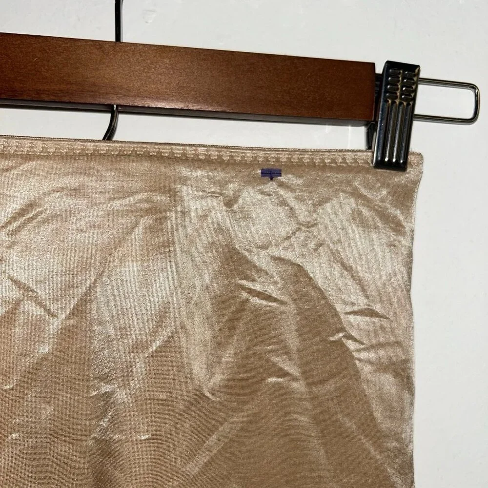 SPANX Beige Skinny Britches Sheer Shaping Slimming Power Skort Size Smal